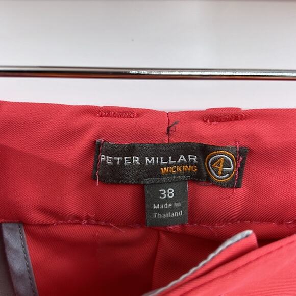 Peter Millar Men's Wicking Shorts - Salmon - 38 - Picture 3 of 7